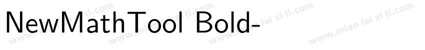NewMathTool Bold字体转换